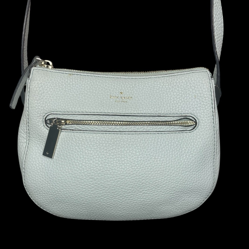 Kate Spade Hopkins Street Alanis Pebble‎ Leather Mint Green Crossbody Bag Purse